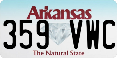 AR license plate 359VWC