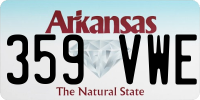 AR license plate 359VWE