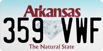 AR license plate 359VWF