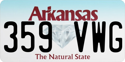 AR license plate 359VWG