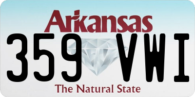 AR license plate 359VWI
