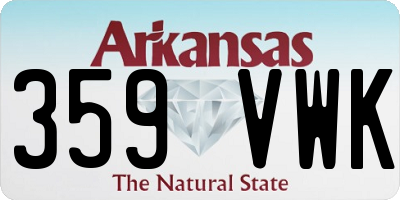 AR license plate 359VWK