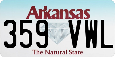 AR license plate 359VWL