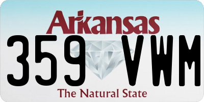 AR license plate 359VWM