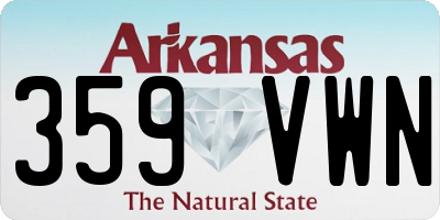 AR license plate 359VWN