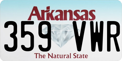 AR license plate 359VWR