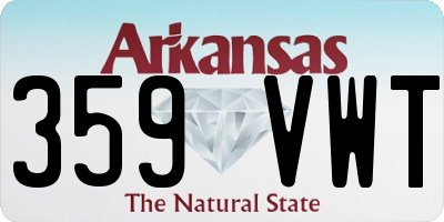 AR license plate 359VWT