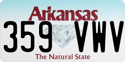 AR license plate 359VWV
