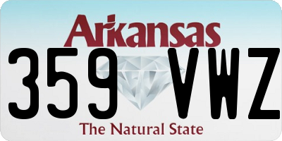 AR license plate 359VWZ