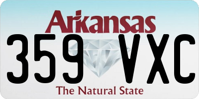 AR license plate 359VXC