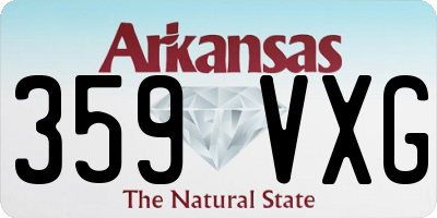 AR license plate 359VXG