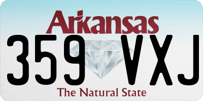 AR license plate 359VXJ