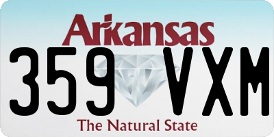 AR license plate 359VXM
