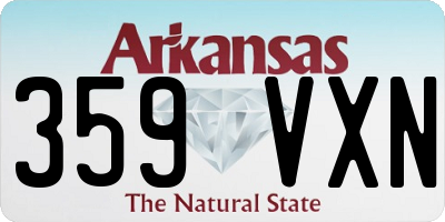 AR license plate 359VXN