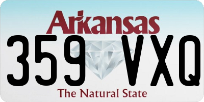 AR license plate 359VXQ