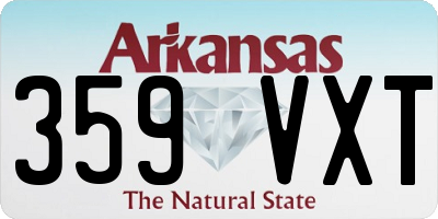 AR license plate 359VXT