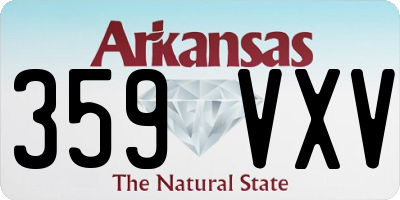 AR license plate 359VXV
