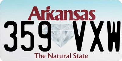 AR license plate 359VXW