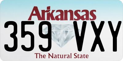 AR license plate 359VXY