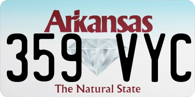 AR license plate 359VYC