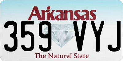 AR license plate 359VYJ