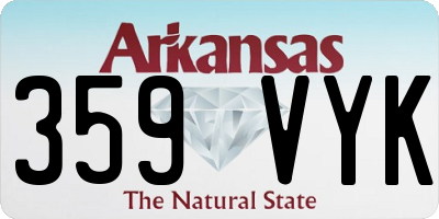 AR license plate 359VYK