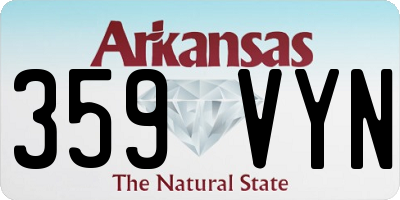 AR license plate 359VYN