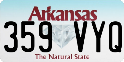 AR license plate 359VYQ