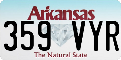 AR license plate 359VYR