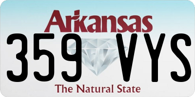 AR license plate 359VYS