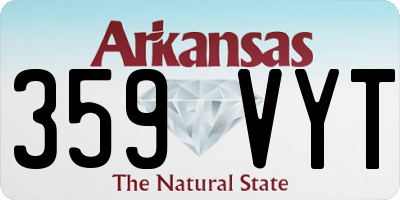 AR license plate 359VYT