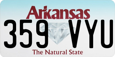 AR license plate 359VYU