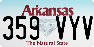 AR license plate 359VYV
