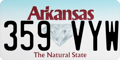 AR license plate 359VYW