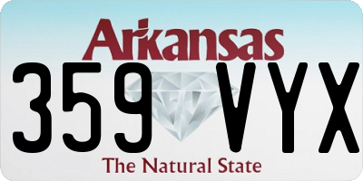 AR license plate 359VYX