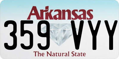 AR license plate 359VYY
