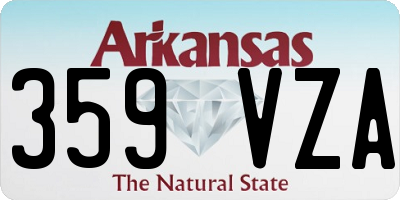 AR license plate 359VZA