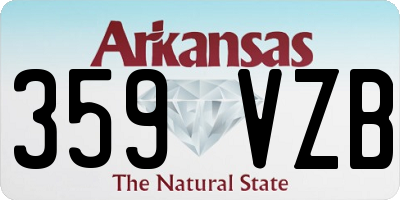 AR license plate 359VZB