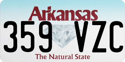 AR license plate 359VZC