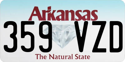 AR license plate 359VZD