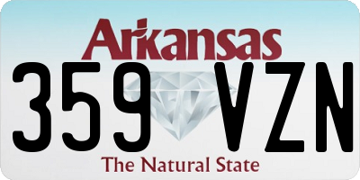 AR license plate 359VZN