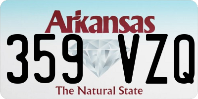 AR license plate 359VZQ