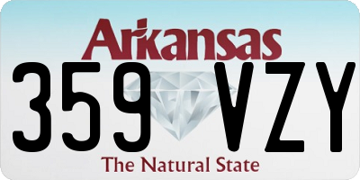 AR license plate 359VZY