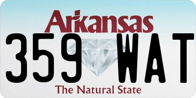 AR license plate 359WAT