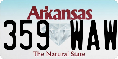 AR license plate 359WAW