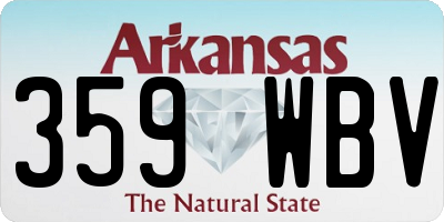 AR license plate 359WBV
