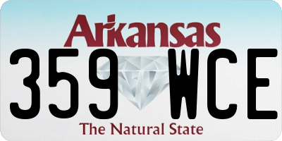 AR license plate 359WCE