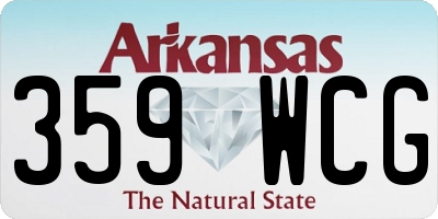 AR license plate 359WCG