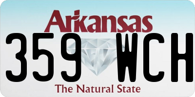 AR license plate 359WCH