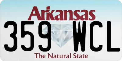 AR license plate 359WCL